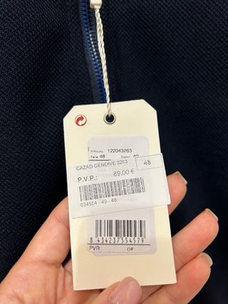 Chaqueta azul marino Dos Galgos