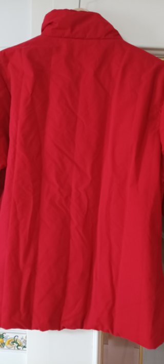 Plumas de mujer rojo