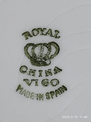 VAJILLA ROYAL CHINA VIGO 41 PIEZAS