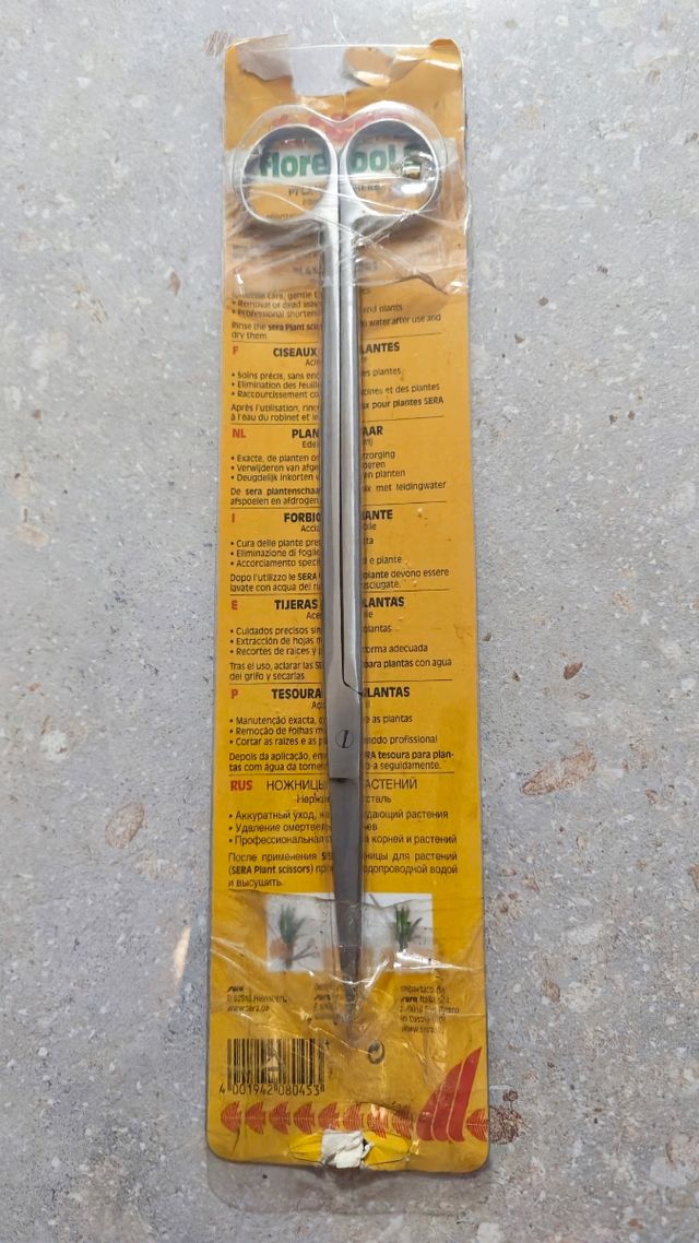 Tijera podar plantas acuario (nueva)