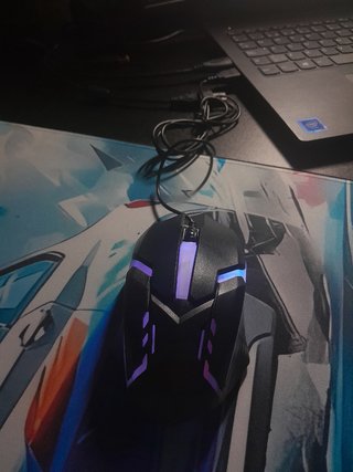 Ratón gaming con luces led