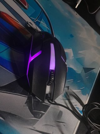 Ratón gaming con luces led