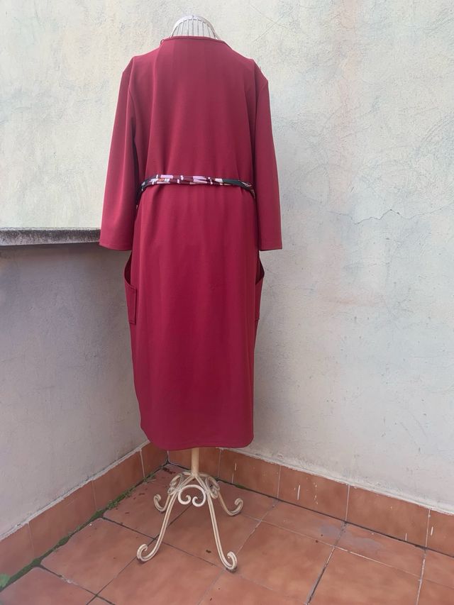 Vestido formal rojo Zara Talla L