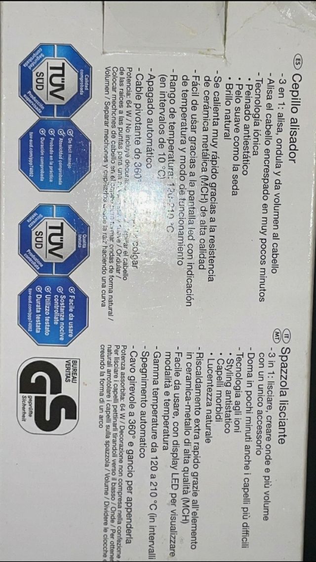 Cepillo Alisador Silver Crest