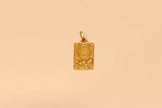 PLACA DE BEBE, BEBE CON RELOJ ORO 18K/1.9Gr