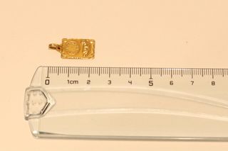 PLACA DE BEBE, BEBE CON RELOJ ORO 18K/1.9Gr