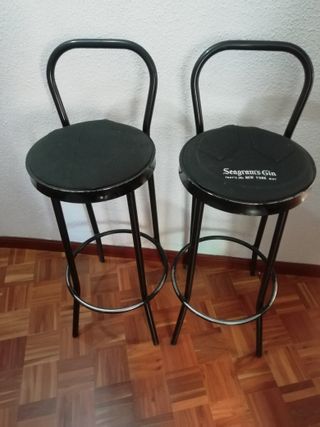 Butacas altas metal bar cafetería restaurant