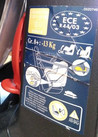 Silla coche niño (0-18 kg) Grupo 0 y 1