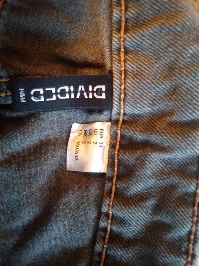 Pantalón vaquero gris mujer ancho