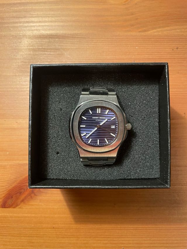 Reloj Automatico Estilo Nautilus