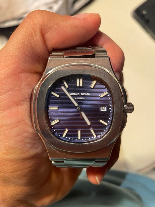 Reloj Automatico Estilo Nautilus