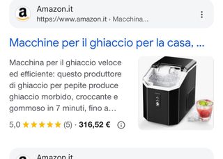 Macchina per cubetti di ghiaccio