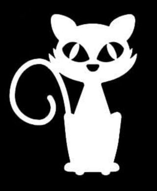Pegatina para de vinilo para coche gato