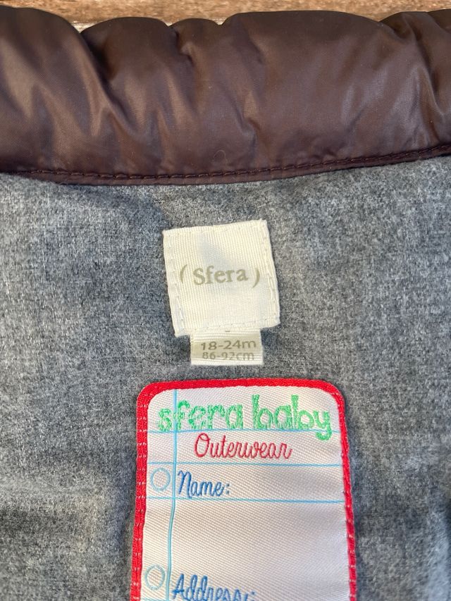 Chaleco abrigo niño