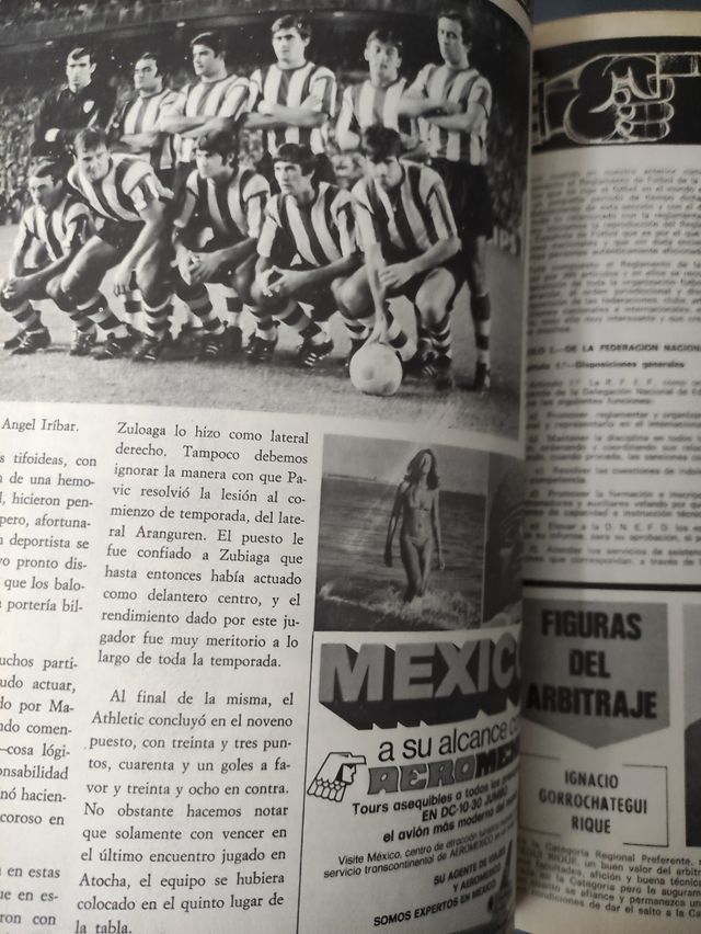 Revistas Athletic encuadernadas años 70