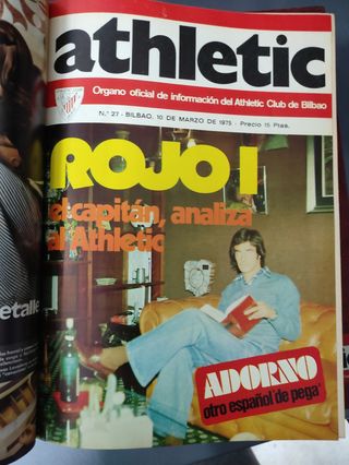 Revistas Athletic encuadernadas años 70
