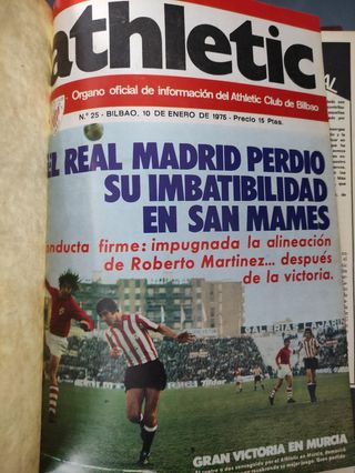 Revistas Athletic encuadernadas años 70