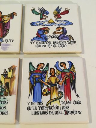 Azulejos con Padre Nuestro