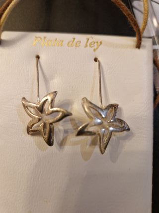 Conjunto collar y pendientes de plata