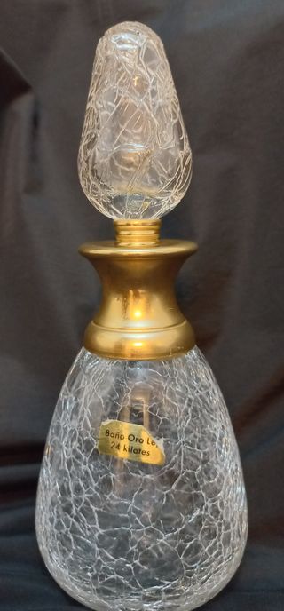 BOTELLA PERFUME CRISTAL CRAQUELADO