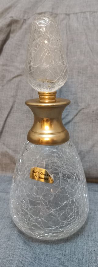BOTELLA PERFUME CRISTAL CRAQUELADO