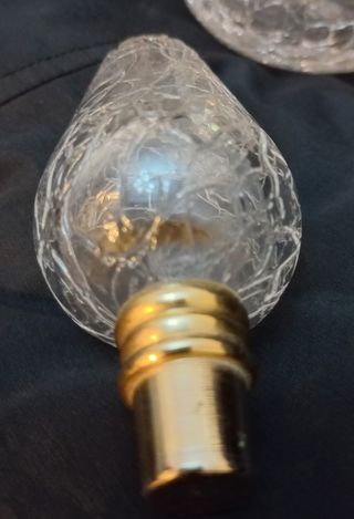 BOTELLA PERFUME CRISTAL CRAQUELADO