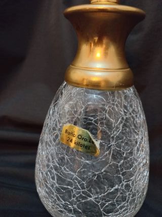 BOTELLA PERFUME CRISTAL CRAQUELADO