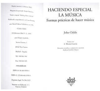 HACIENDO ESPECIAL LA MÚSICA -John Childs
