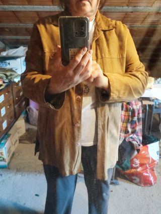 Giacca vera pelle scamosciata TG. 48/50