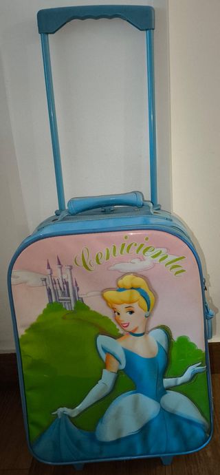 Maleta con ruedas. Trolley. Cenicienta. Disney.