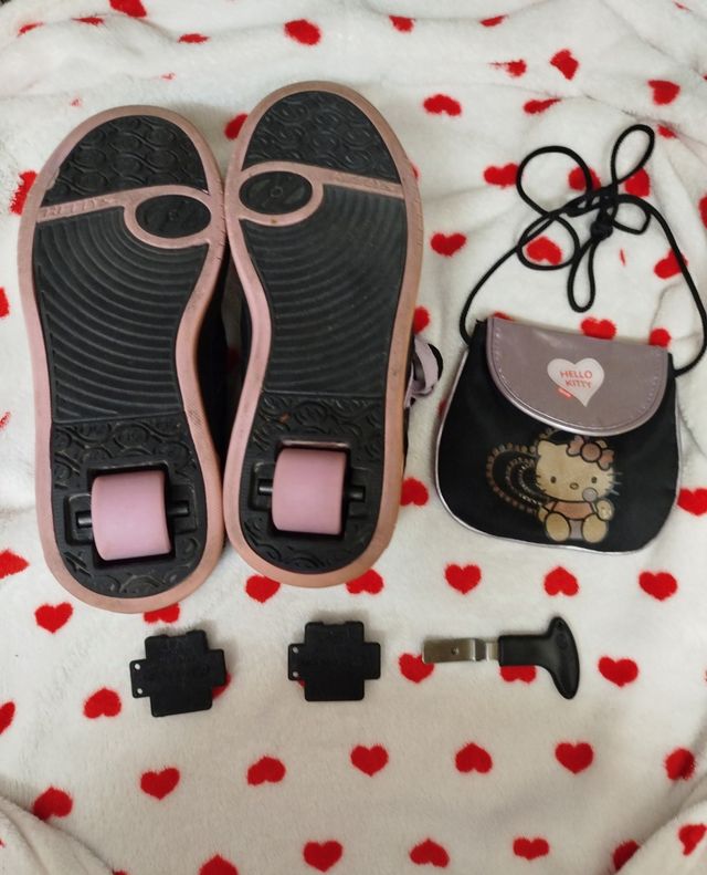 Heelys lila y negro 36,5
