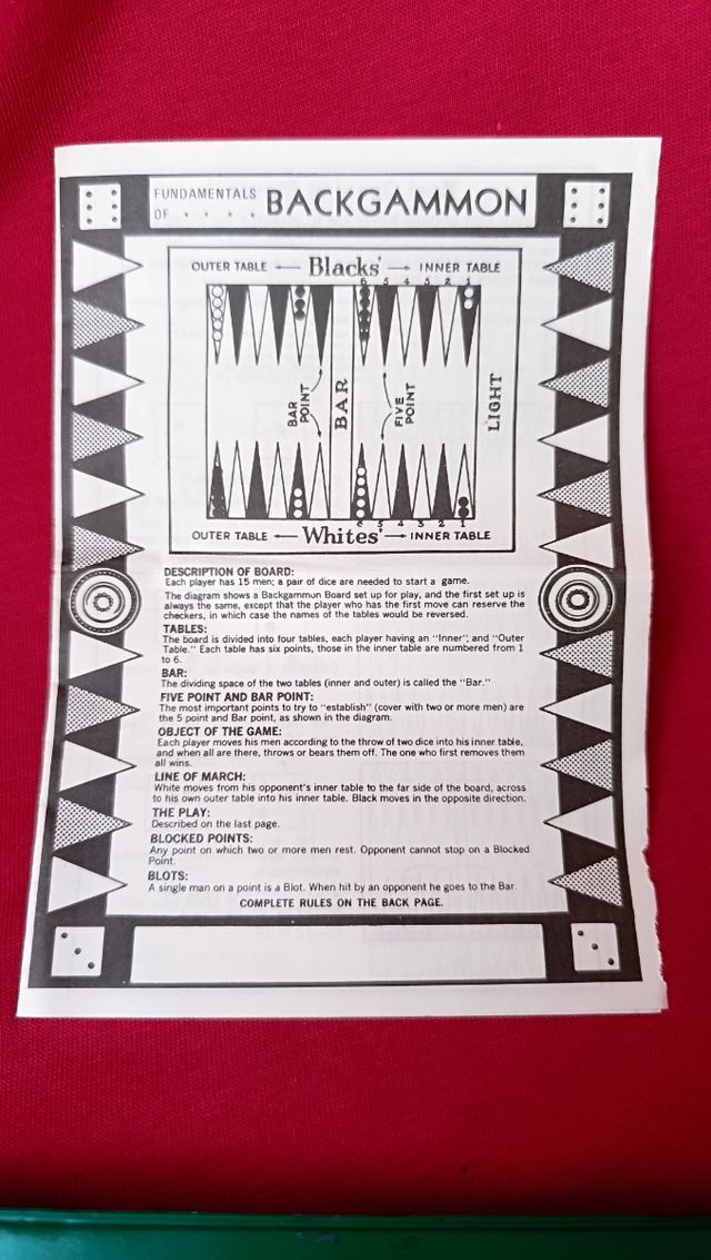 Ajedrez vintage portátil