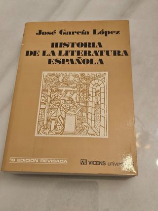 Libro historia de la literatura española