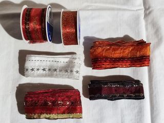Nastri Natalizi tessuto vari colori