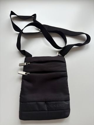 Bolso de hombre Dockers negro