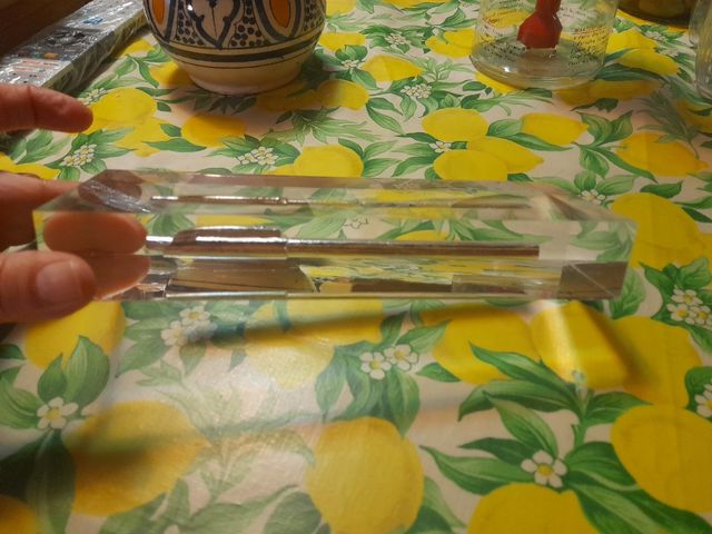 Replay fermacarte  inclusione penna in plexiglas