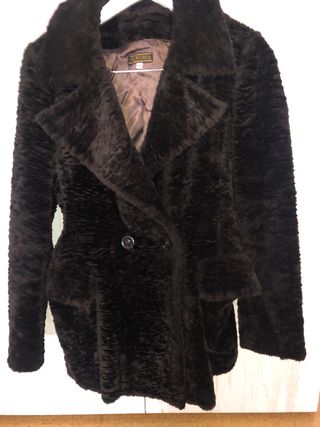 Chaqueton marron imitacion piel