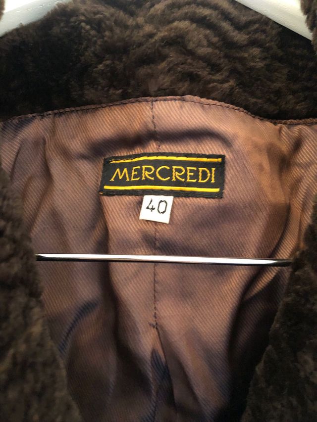 Chaqueton marron imitacion piel