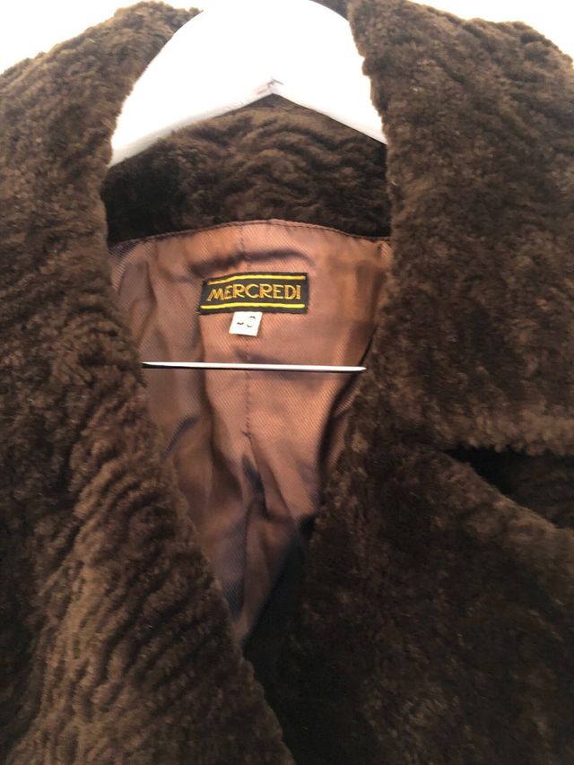 Chaqueton marron imitacion piel