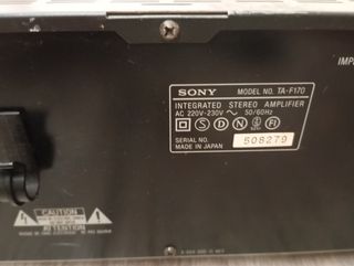 Amplificador Sony TA-F170