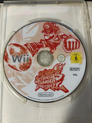 Wii Mario strikers charged football