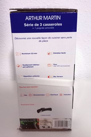 ARTHUR MARTIN Juego 3 cazos