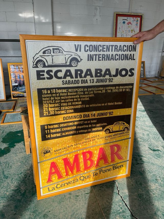 Cartel original rallyes ambar 1992 123cm