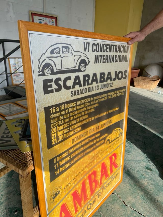 Cartel original rallyes ambar 1992 123cm