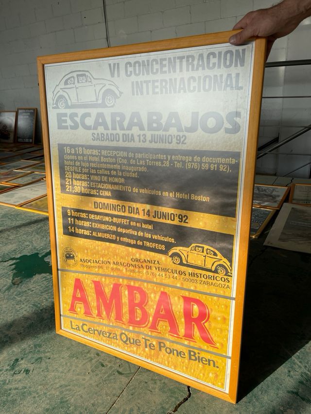 Cartel original rallyes ambar 1992 123cm