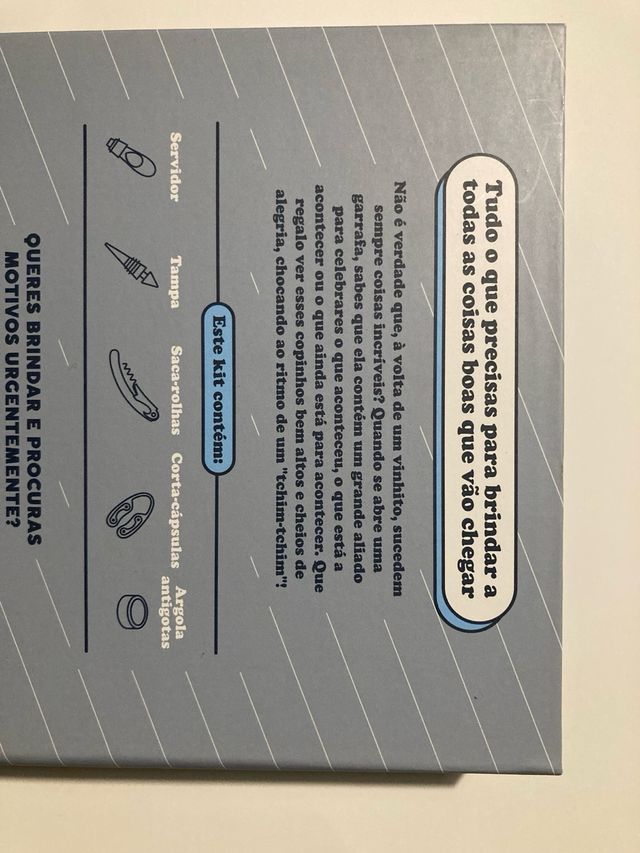 Kit Vinho Mr. Wonderful novo - saca-rolhas + acess