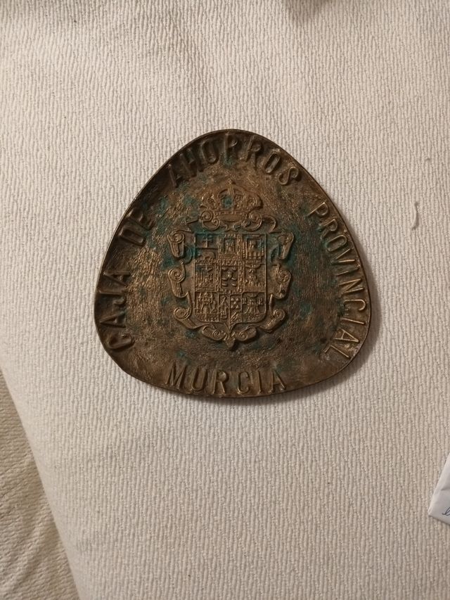 Placa bronce Caja Ahorros Provincial Mu