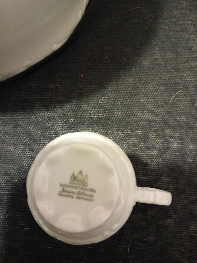 Juego de café, filo de oro real