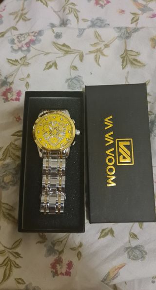 Reloj de Cuarzo de Acero VA VA VOOM