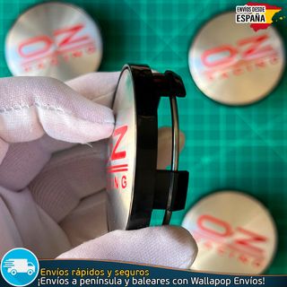 X4 Tapacubos Negros OZ Racing 60mm Cubrebuje Tapas